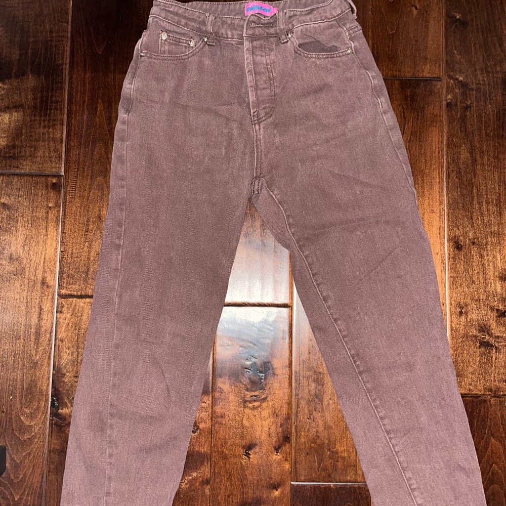 Edikted brown denim pants